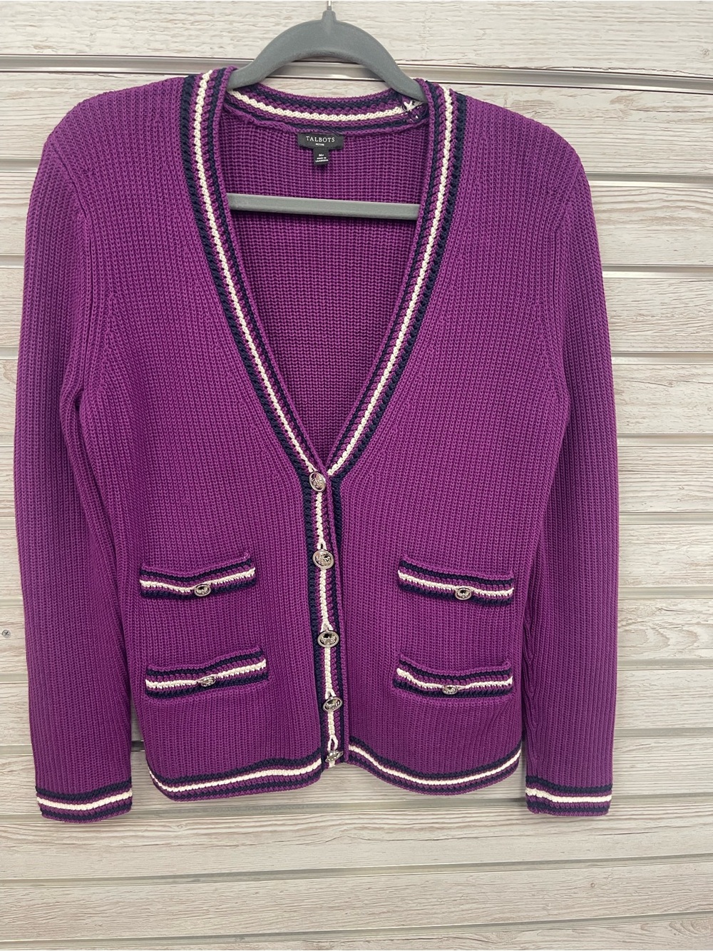 Talbots Button-Front Cardigan